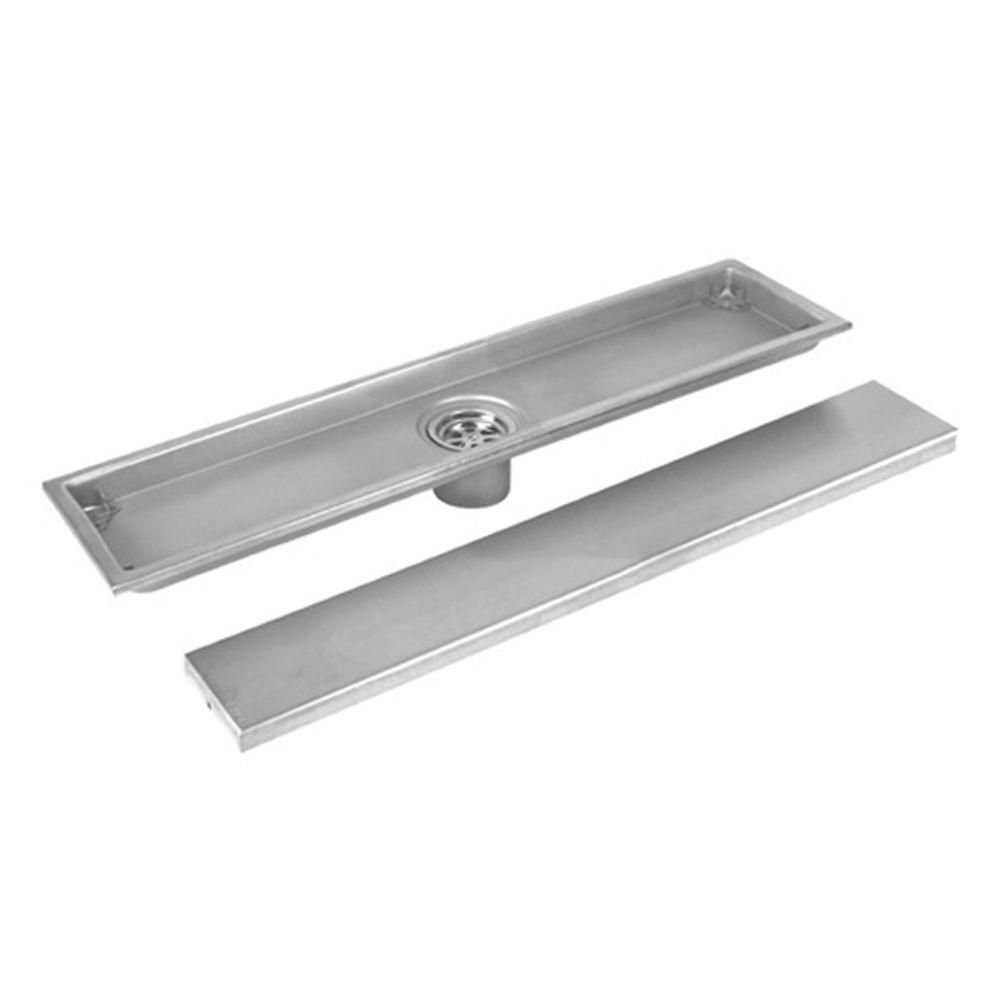 Ralo Linear Oculto 50cm Aço Inox Banheiro Lavabo Anti Odor Anti Inseto Invisivel Seguro Resistente - 7