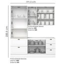 Ver imagem 3 de Cozinha Modulada 3 Pecas 120 Cm Ce759 Americana Branco Calcare Henn