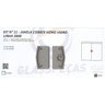 Kit Fechadura 11 Janela de Correr Vidro Vidro Linha 3000 Glass Peças Kit 11 Preto - 3