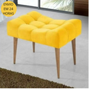 Ver imagem 3 de Puff Requinte Amarelo Pés Palito