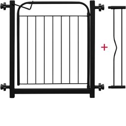 Portão para Pet Aramado com Prolongador 10cm Preto Aço Mix - 3