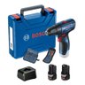 Parafusadeira/Furadeira Bosch Com Impacto 12 V GSR 120-LI com Maleta + 2 Baterias + 21 Acessórios Bi - 1