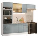 Ver imagem 2 de Armário de Cozinha Completa 270 cm Branco/Cinza Lux Madesa 10