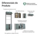 Ver imagem 4 de Armário de Cozinha Completa 270 cm Branco/Cinza Lux Madesa 10
