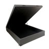 Cama Box Baú Casal Sintético Cinza - 1
