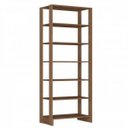 Ver imagem 4 de Guarda-Roupa Modulado Closet 3 Peças 2 Cabideiros 3 Gavetas e 10 Nichos Yes Marrom