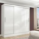 Ver imagem 1 de Guarda-Roupa Casal 3 Portas 2 Gavetas Istambul Yescasa Branco