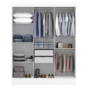 Ver imagem 3 de Guarda-Roupa Casal 3 Portas 2 Gavetas Istambul Yescasa