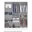 Ver imagem 5 de Guarda-Roupa Casal 3 Portas 2 Gavetas Istambul Yescasa Branco