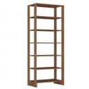 Ver imagem 4 de Guarda-Roupa Modulado Closet com 1 Cabideiro 1 Porta com 2 Prateleiras e 12 Nichos Yes Marrom
