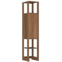 Ver imagem 5 de Guarda-Roupa Modulado Closet com 1 Cabideiro 1 Porta com 2 Prateleiras e 12 Nichos Yes Marrom