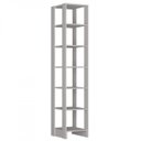 Ver imagem 5 de Closet Modulado 3 Peças 2 Cabideiros e 12 Nichos Yes Branco/Marrom