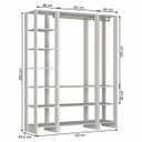 Ver imagem 2 de Guarda-Roupa Closet 3 Peças 2 Cabideiros e 12 Nichos Yes 