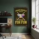 Ver imagem 2 de Quadro Decorativo de Humor Sinuca-70x50cm Mold Preta
