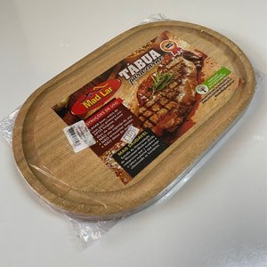 Tábua Oval Caneleta Eucalipto 20x30cm Bea Decor