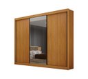 Ver imagem 1 de Guarda Roupa Casal com Espelho 3 Portas Milano - Arbo Design