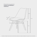 Ver imagem 5 de Cadeira 136S Saarinen Wood Nude Kit 4 Uni
