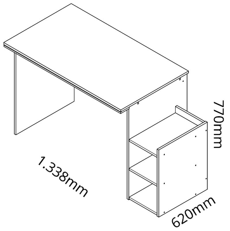 Mesa para Computador Gamer Preto com Vermelho - Gelius Móveis - 5