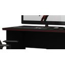 Ver imagem 3 de Mesa para Computador Gamer Preto com Vermelho - Gelius Móveis