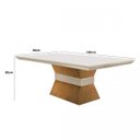 Ver imagem 2 de Conjunto Sala de Jantar Mesa e 6 Cadeiras Dari Espresso Móveis