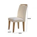 Ver imagem 3 de Conjunto Sala de Jantar Mesa e 6 Cadeiras Dari Espresso Móveis