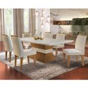 Ver imagem 1 de Conjunto Sala de Jantar Mesa e 6 Cadeiras Dari Espresso Móveis