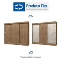 Ver imagem 3 de Guarda-Roupa Casal 3 Portas 2 Gavetas Istambul Yescasa