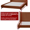 Ver imagem 2 de Kit Cabeceira e Base Cama Box Orgânica Montreal 144x205cm Casal Bouclê - Sofa Store:bouclê Terracota