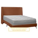 Ver mais imagens de Kit Cabeceira e Base Cama Box Orgânica Montreal 144x205cm Casal Bouclê - Sofa Store:bouclê Terracota