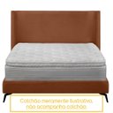 Ver imagem 7 de Kit Cabeceira e Base Cama Box Orgânica Montreal 144x205cm Casal Bouclê - Sofa Store:bouclê Terracota