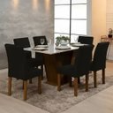 Ver imagem 5 de Kit 4 Capas de Cadeira Jantar Cozinha Lisa com Elástico:Preto