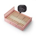Ver imagem 2 de Cama Queen com 6 Gavetas - Madeira Maciça Rosa