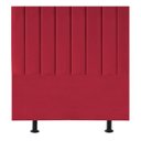 Ver imagem 2 de Cabeceira Estofada Cama Box Solteiro 100 Cm Laura Suede:vermelho