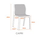 Ver imagem 3 de Kit com 2 Cadeiras Capri em Polipropileno - Nude
