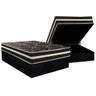 Conjunto Box Baú Casal: Colchão Molas Paropas D28 - Master Ag80 Black Double Face 25 + Base Crc - 1