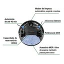 Ver imagem 5 de Aspirador de Pó Robô Philco 3 em 1 com Mop Pas23 Antiqueda Bivolt