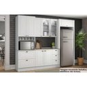 Ver imagem 4 de Kit Cozinha Modulada 7 Peças Americana (2aéreos+1balcão+1paneleiro+3complementos) C5p64 Branco -