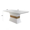 Ver imagem 3 de Conjunto Sala de Jantar Mesa e 4 Cadeiras Santorini Espresso Móveis