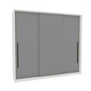Ver imagem 2 de Guarda-roupa Casal Valência 3 Portas 4 Gavetas Branco/cinza - Politorno