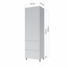 Paneleiro Modular 2 Portas 2 Gavetas Nesher Rainha 70cm 100 Mdf - 3