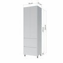 Ver imagem 3 de Paneleiro Modular 2 Portas 2 Gavetas Nesher Rainha 70cm 100 Mdf