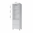 Ver imagem 4 de Paneleiro Modular 2 Portas 2 Gavetas Nesher Rainha 70cm 100 Mdf