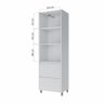 Paneleiro Modular 2 Portas 2 Gavetas Nesher Rainha 70cm 100 Mdf - 3