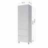 Paneleiro Modular 2 Portas 2 Gavetas Nesher Rainha 70cm 100 Mdf - 2