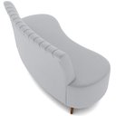 Ver imagem 7 de Sofá Chaise Living 2 Lugares 160cm para Sala Cayman K01 Veludo Cinza - Lyam Decor