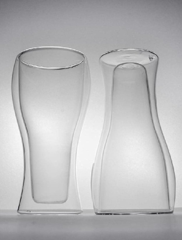 2 copos tulipas de vidro para cerveja com parede dupla Ararajuba 400ml - Ilovecoffee Natureza - 4