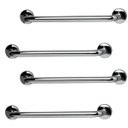Ver imagem 1 de Barra de Apoio Inox 60cm Idoso Kit 4 Unidades Banheiro Box Deficiente Cadeirante Acessibilidade Segu