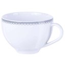 Ver imagem 2 de Jogo 12 Xícaras com Pires Tramontina Azzura Porcelana 250ml Chá Café Padaria Bistrô Cafeteria