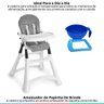 Cadeira Refeição Alimentação Criança Infantil Alta Premium Grafite Galzerano + Amassador Papinha Cad - 2