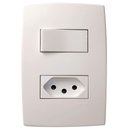 Ver imagem 1 de Conjunto de Interruptores Simples + Tomada 2p+t Pb 10a - 615074 - Pial